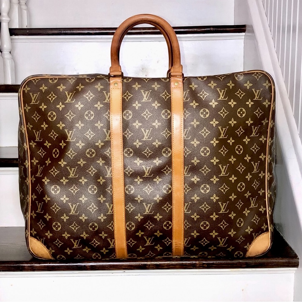 LOUIS VUITTON Monogram Sirius 55 Suitcase Lock/Key Tag/Poignet AUTHENTIC
